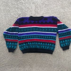 Vintage crop ski sweater